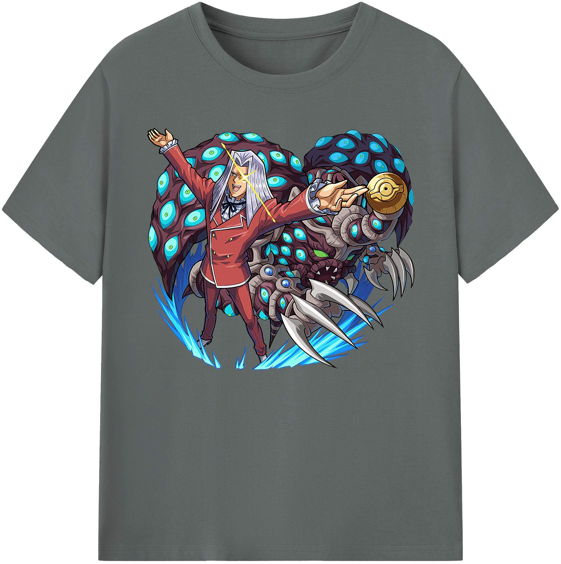 （画像用） 遊☆戯☆王 Yu-Gi-Oh! 綿100％ メンズ半袖Tシャツ｜肌触りやわらか＆通気性